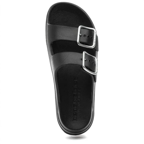 J Slides Women’s Simply B Sandal Black White Size 8 - Picture 4 of 5